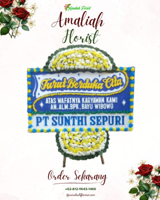 Papan Bunga Duka di Muncang